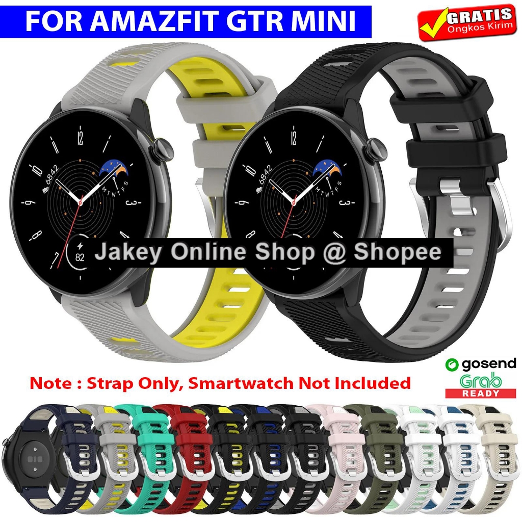 STRAP TALI JAM AMAZFIT GTR MINI - AMAZFIT GTR 42MM MODEL GM RUN TWOTONE 20MM