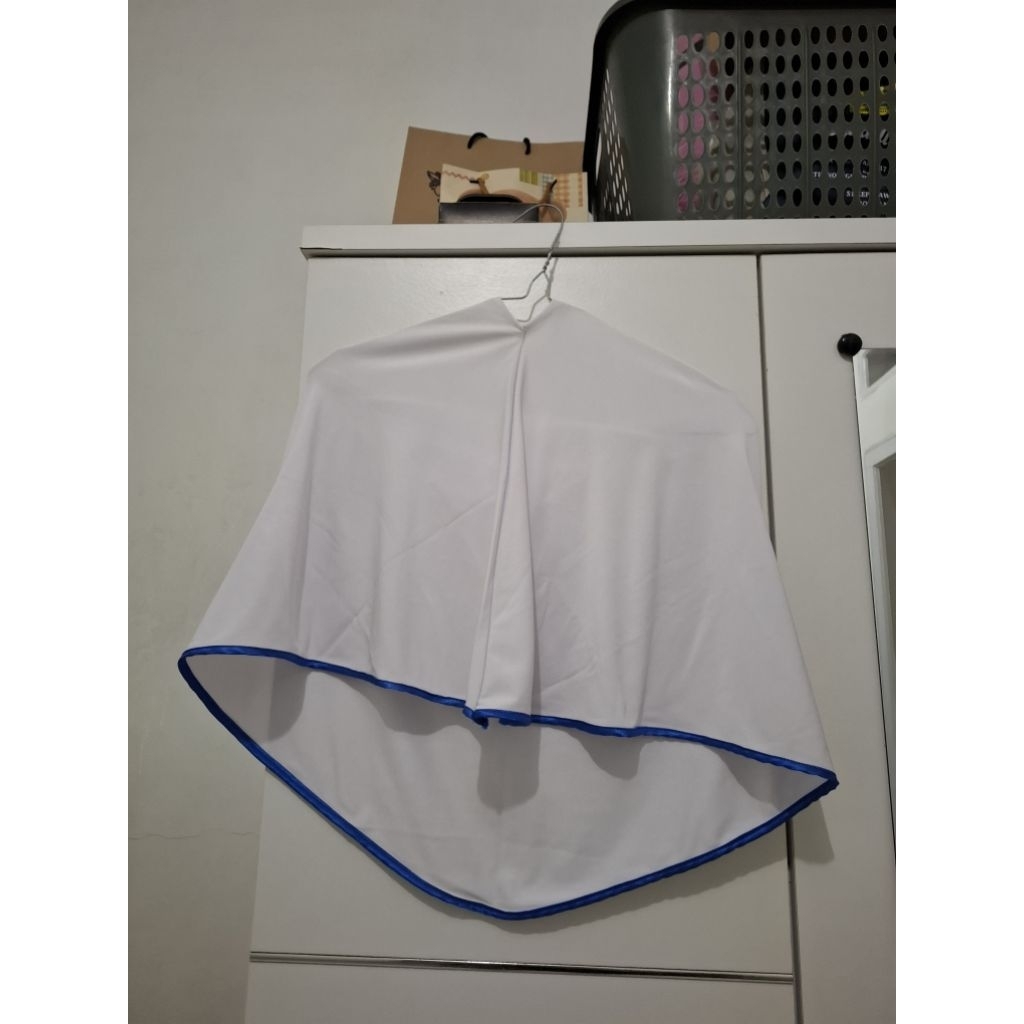 preloved kerudung dinas bidan plat biru
