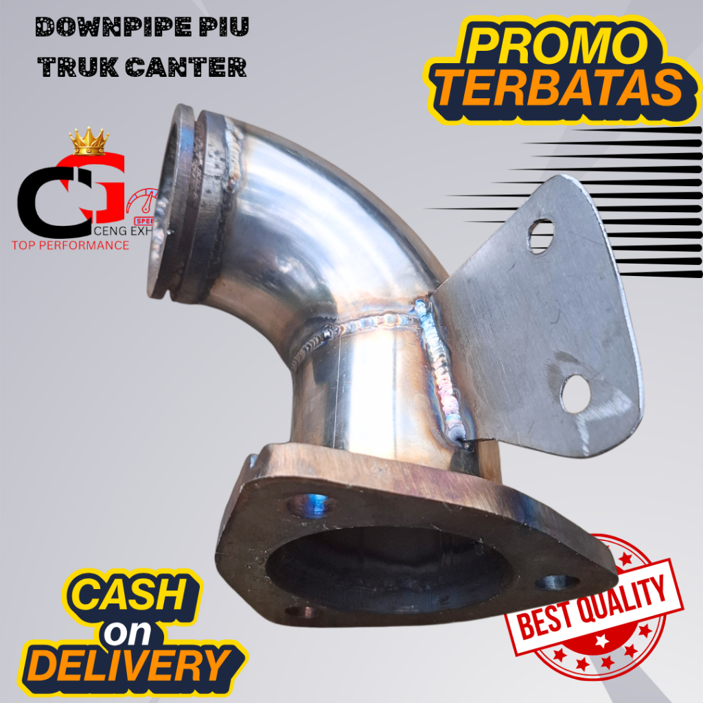 Downpipe Piu Knalpot Truk Canter 110ps 120ps 125ps euro2 Model Ori Elbow Stainles Pnp