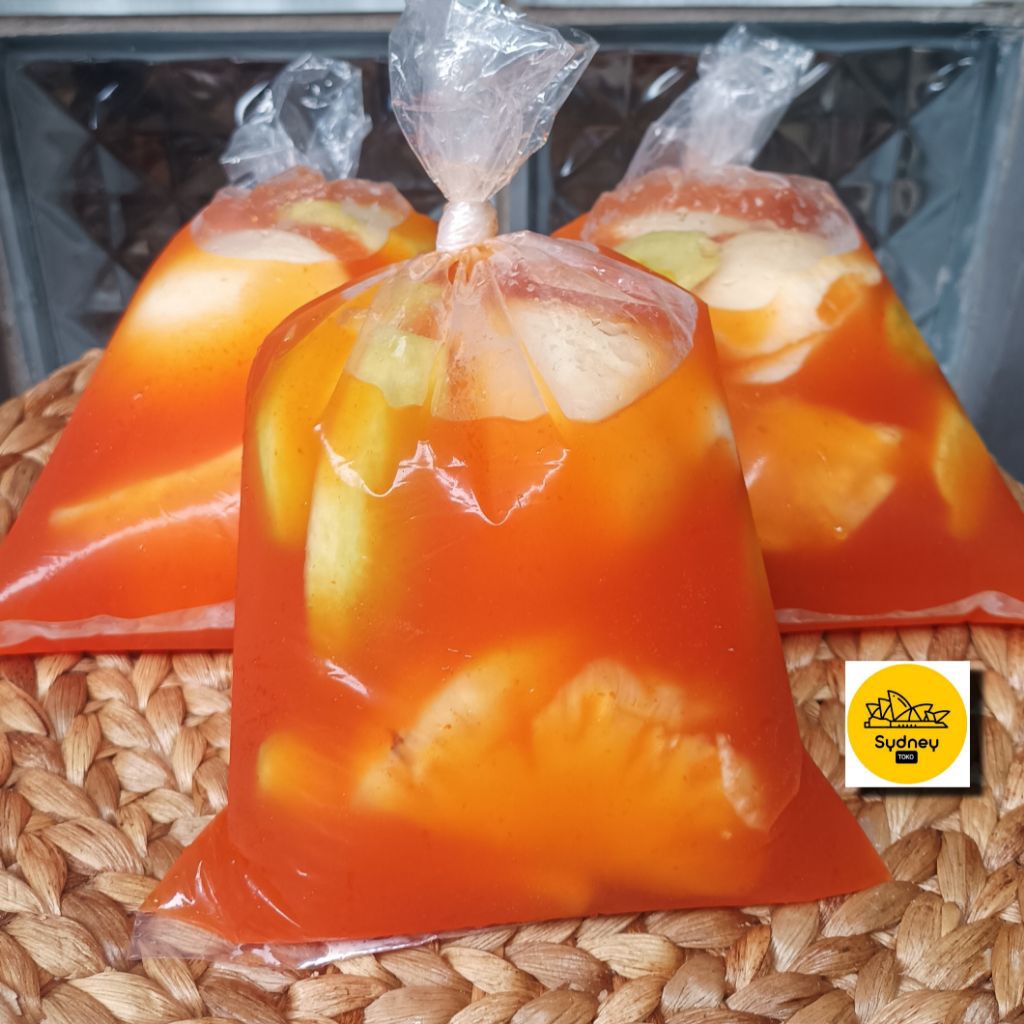 Asinan betawi buah H Asymuni Hj Tati, pasar jangkrik oleh-oleh khas betawi original/asli