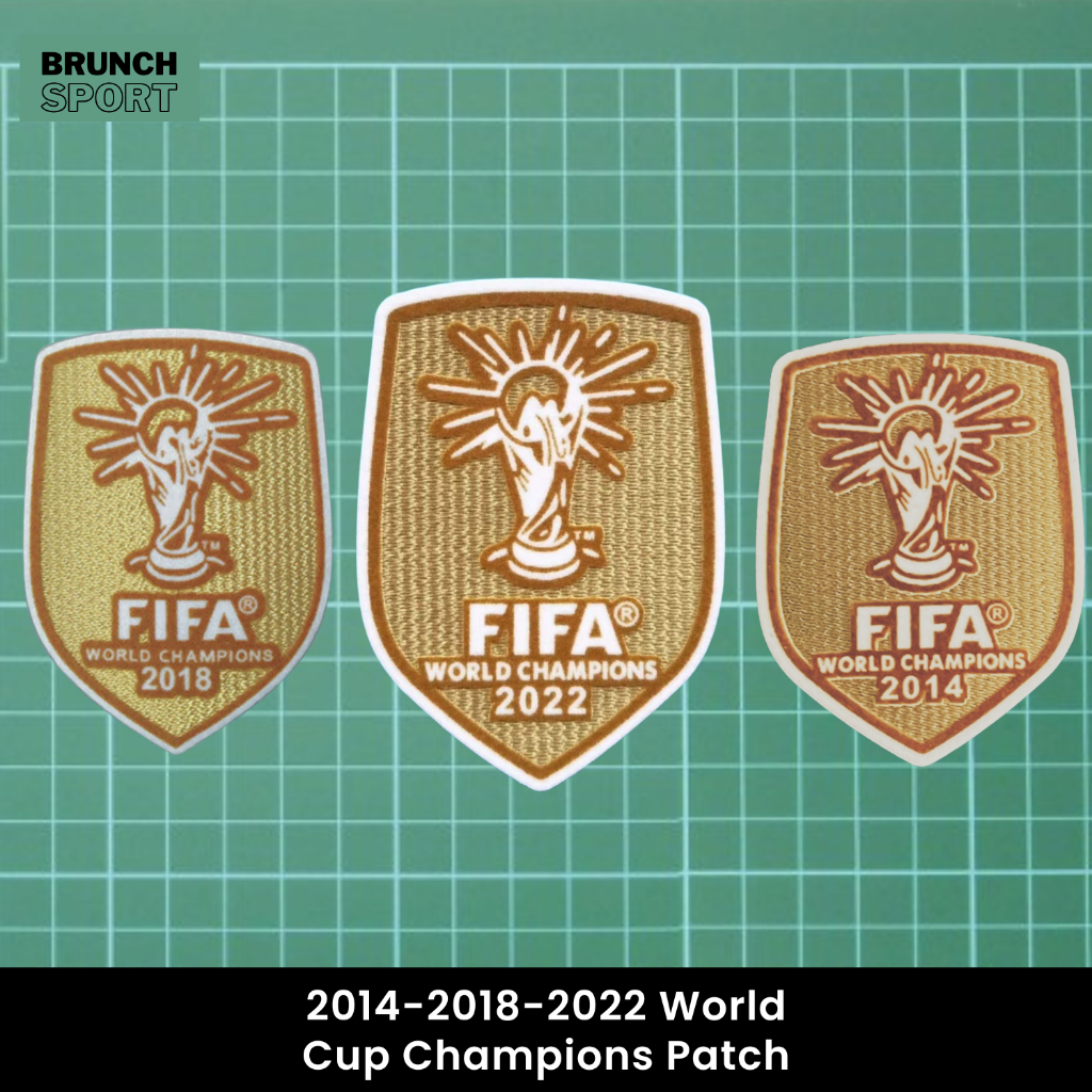 PATCH PIALA DUNIA PILDUN WORLD CUP WINNER CHAMPIONS 2014 2018 2022 2026 BAHAN VELVET BLUDRU WWC WCW 