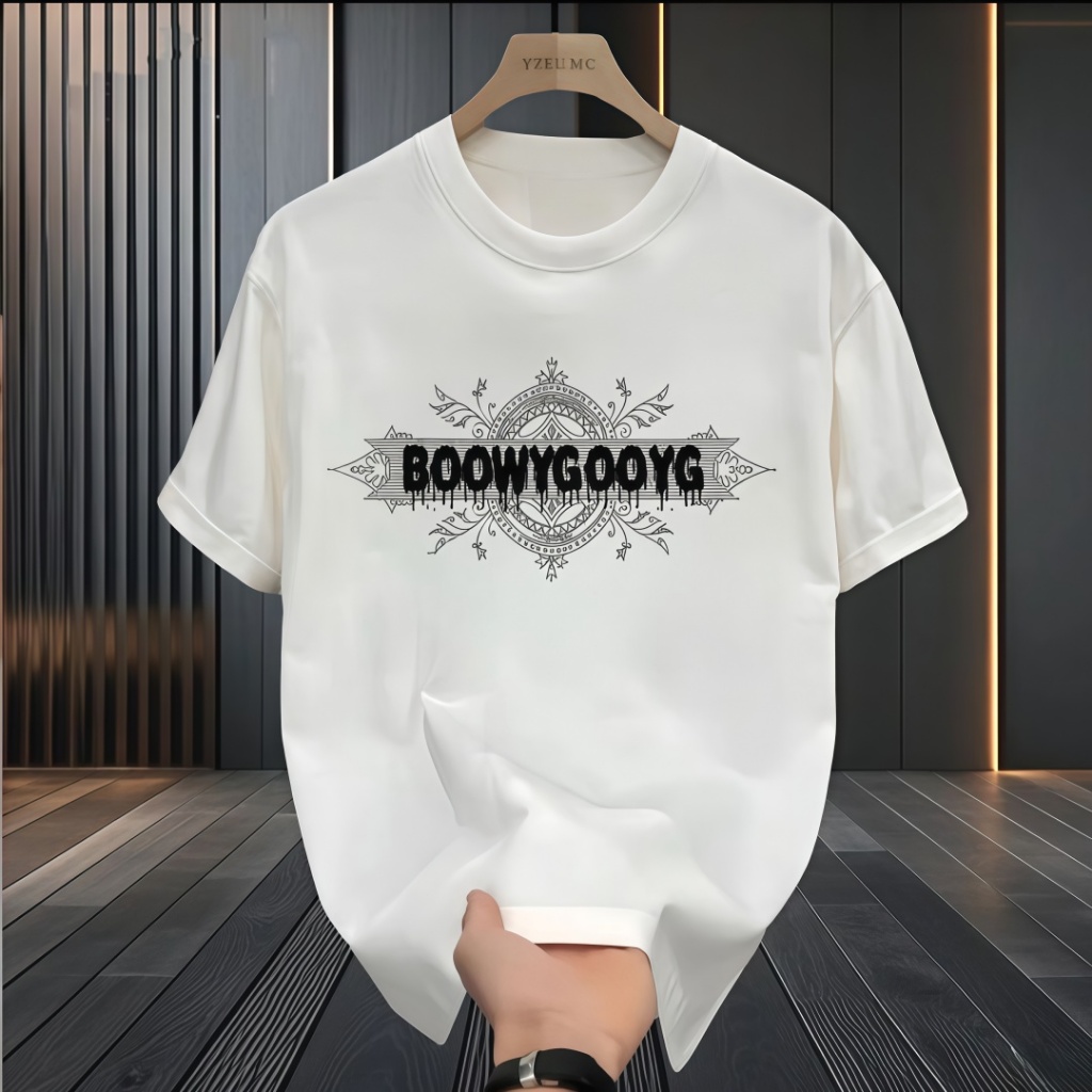 (COD)   Kaos Pria Terbaru Desain Batik Modern! Bahan Nyaman!