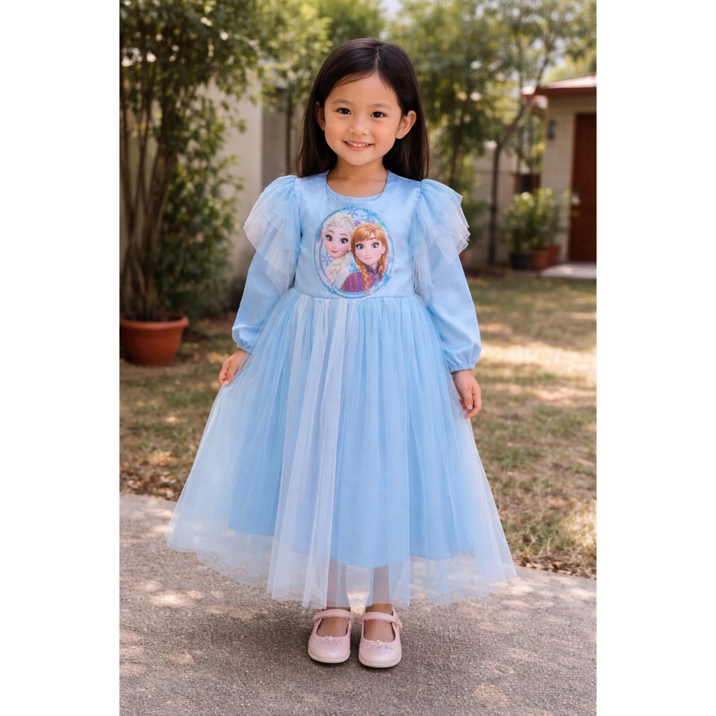GAMIS ANAK FROZEN//GAMIS ANAK TILE // GAMIS ANAK MEWAH