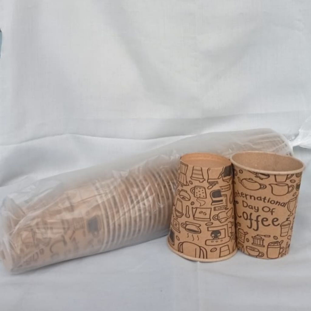 Paper Craft 8 oz Motif Cup Kertas