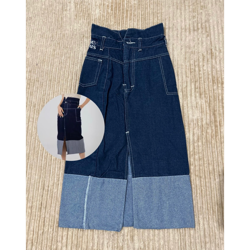 Preloved | Midi Skirt Denim Blue