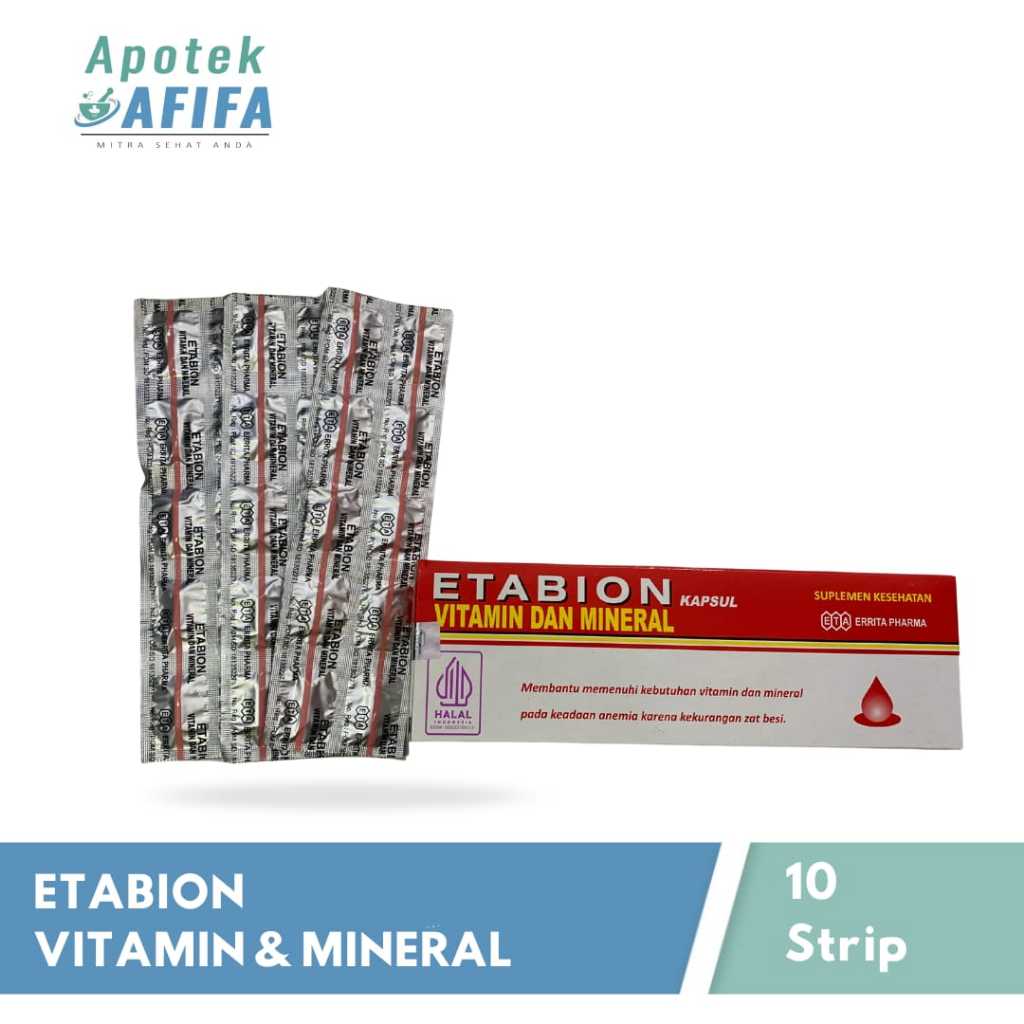 Etabion Multivitamin Penambah Darah 100 Tablet - Suplemen Anemia & Ibu Hamil