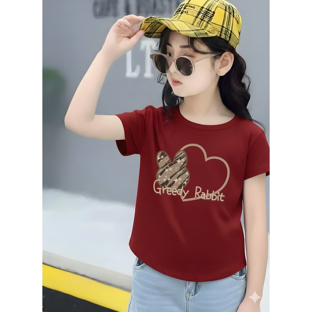 KAOS BOCAH kaos oval oversize anak perempuan spandek oval gredy