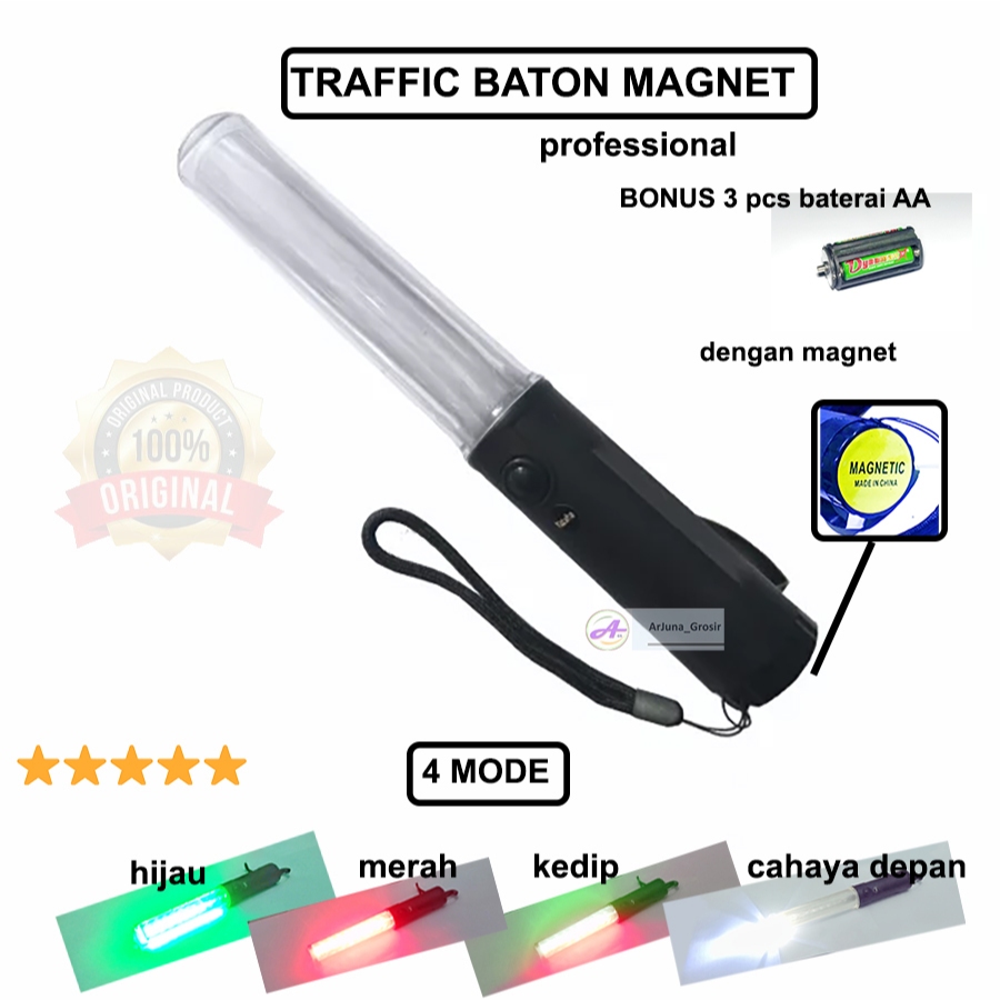 Tongkat Parkir Senter Parkir LED  Magnetik  Senter Lalu lintas LED Traffic batton