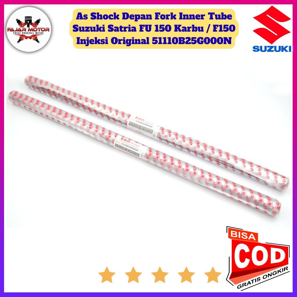 As Shock Satria FU 150 Karbu / F150 Injeksi - Fork Inner Tube Suzuki Fu Original 51110B25G000N