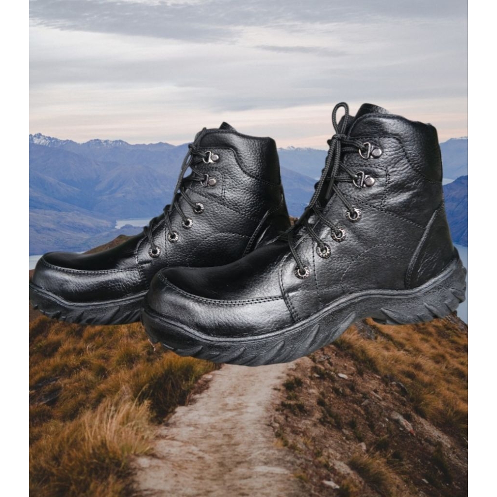 SEPATU SAFETY BOOYS LAPANGAN COCOK BUAT TOURING  SEPATU BOOTS PRIA HAIKING