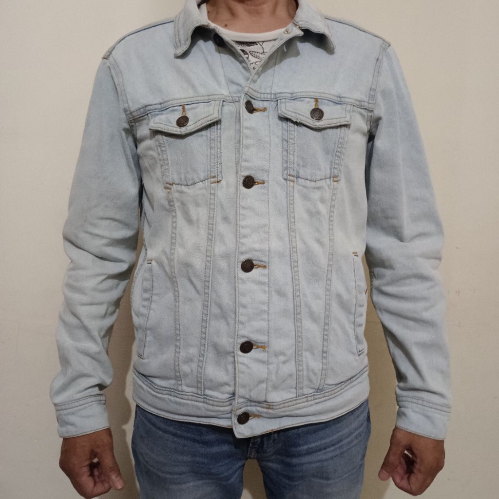 jaket jeans pull and bear