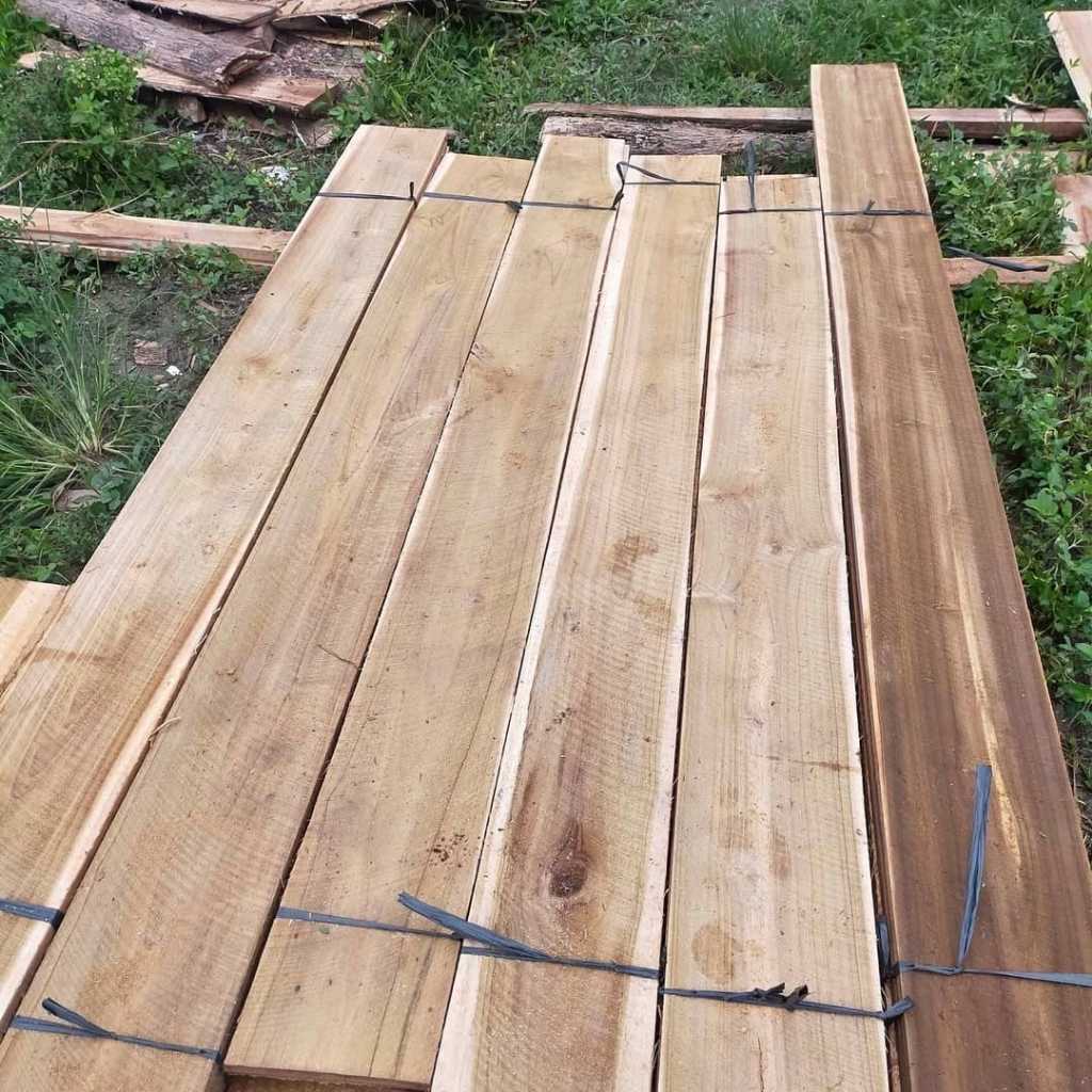 Papan Kayu Jati Utuh 2x20x200 cm Sudah Serut Halus - glidigalih -