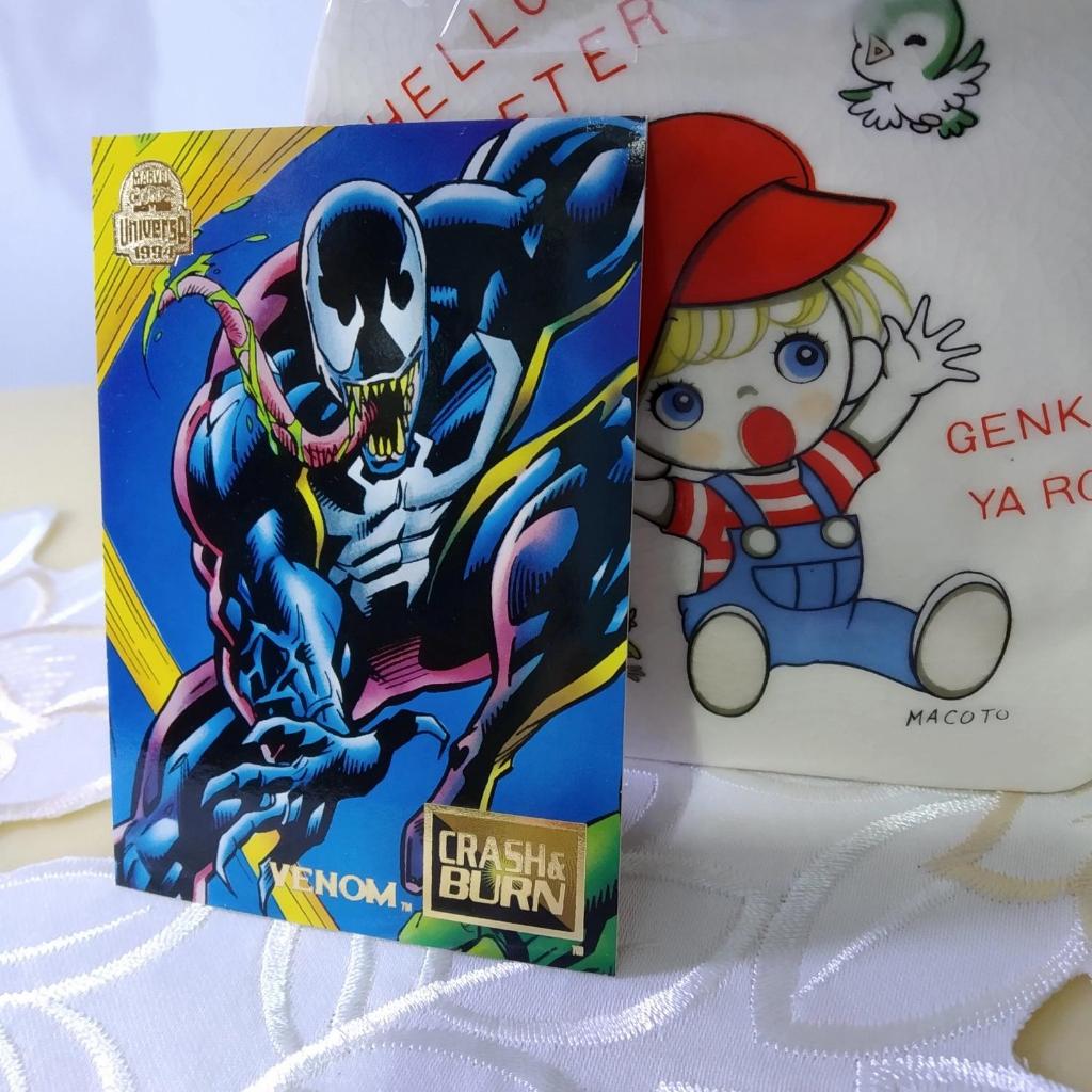 kartu Venom 1994 Marvel Universe Crash & Burn, VENOM #77