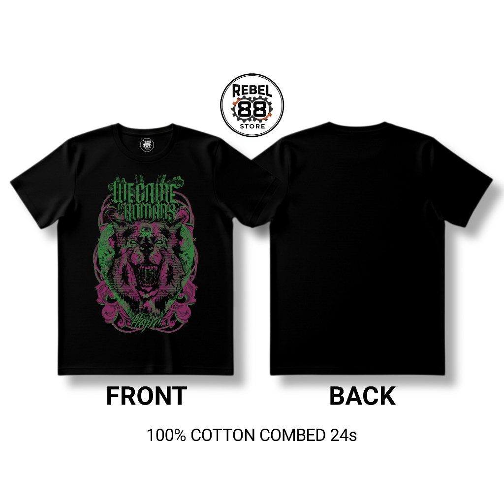 Rebel88 Store Kaos Band We came as romans cotton combed 24s Premium