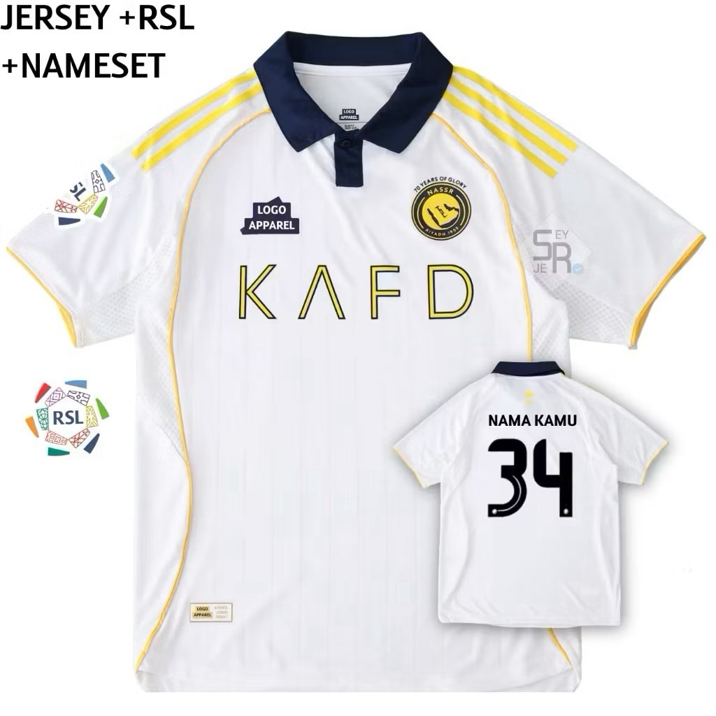 PLAYER ISSUE Jersey Al Nassr Third 2025 2026 - Jersey Al Nassr Terbaru High Quality