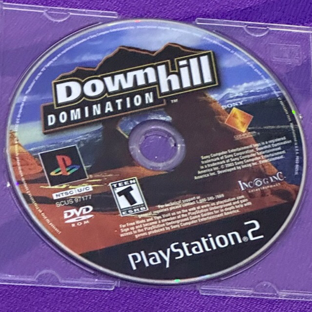 kaset ps2 ori us downhill domination
