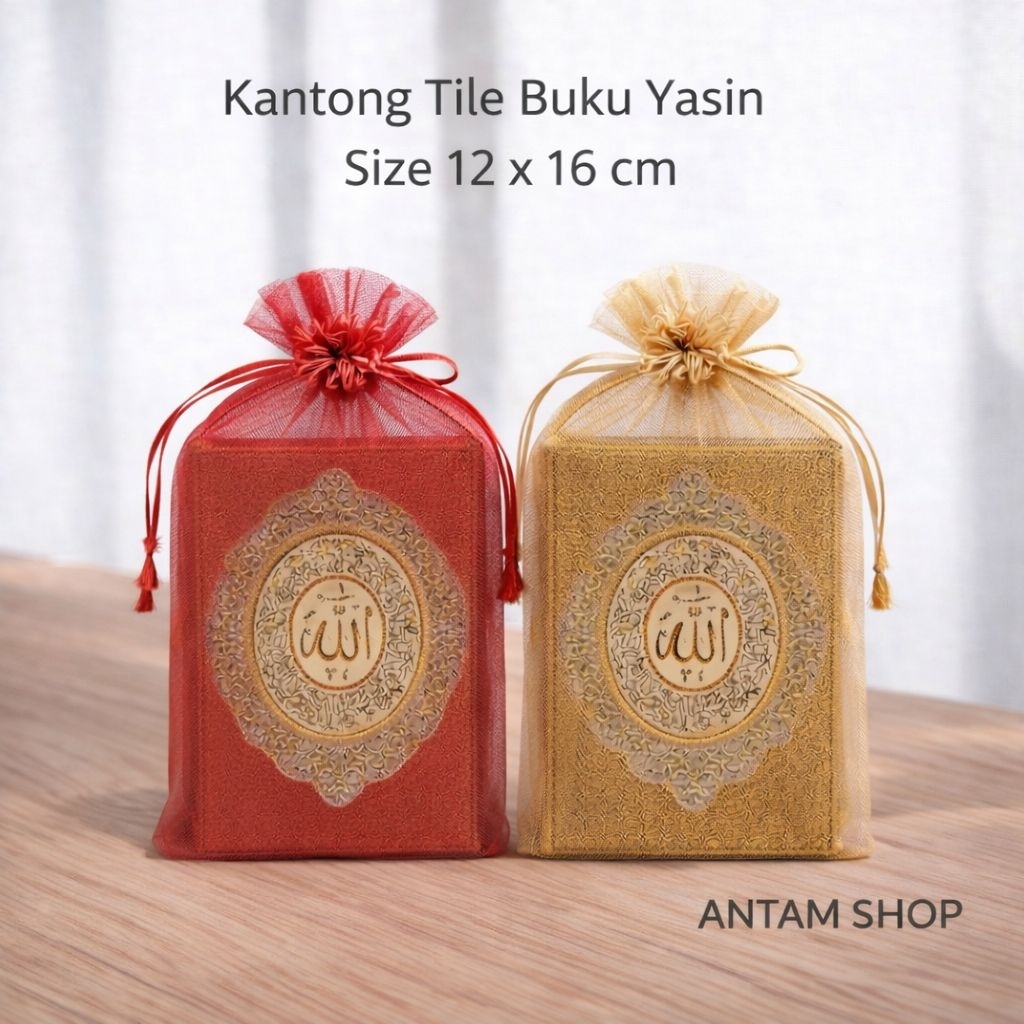 Kantong Tile Souvenir Ukuran 15 x 23 Cm Kantong Kemasan Souvenir Buku Yasin