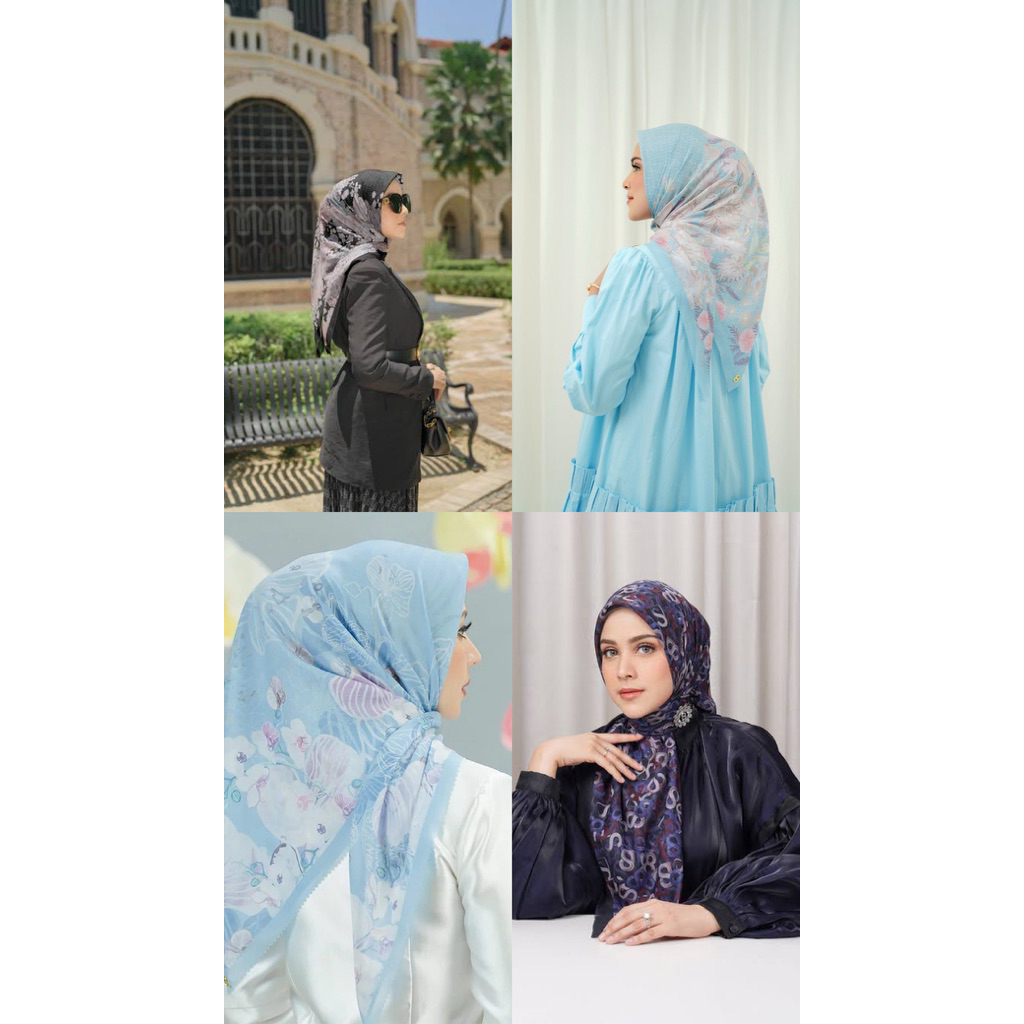 READY‼️ Buttonscarves As Is Bel Fle, Gardenia, Orchide, Samla, Xanadu, dll