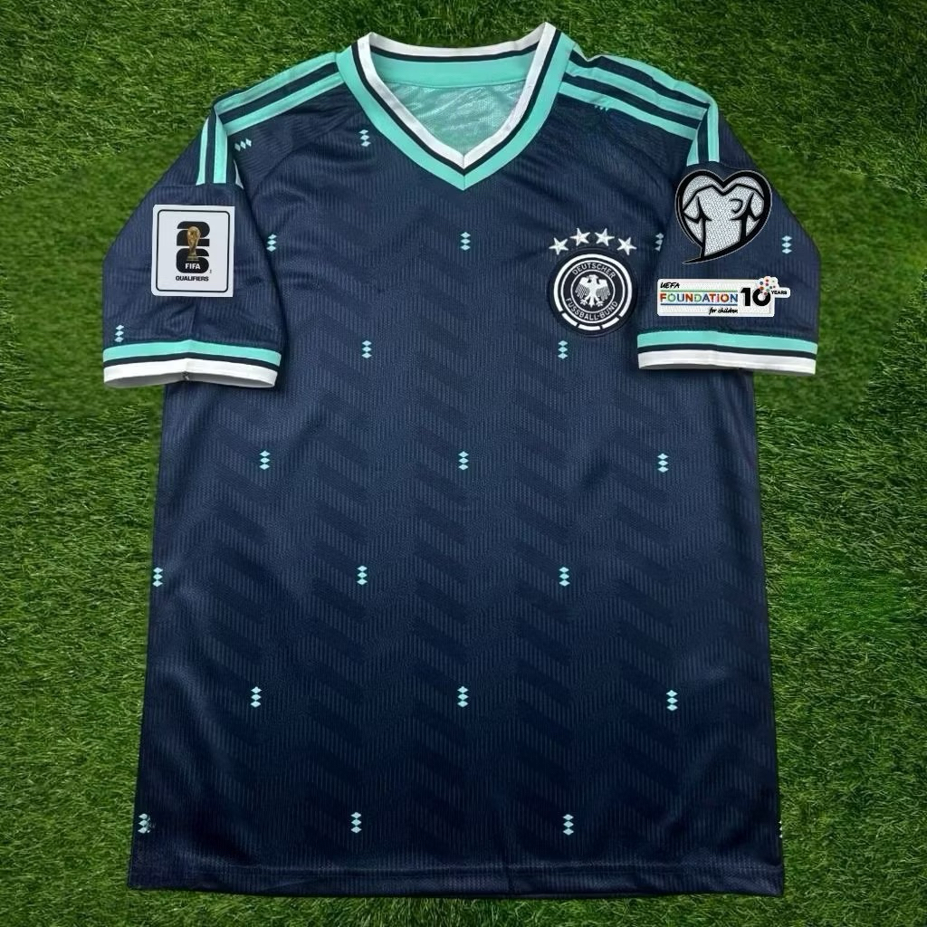 Jersey Pildun Timnas Jerman Away Full patch 2026, Jersey Bola Terbaru High Quality
