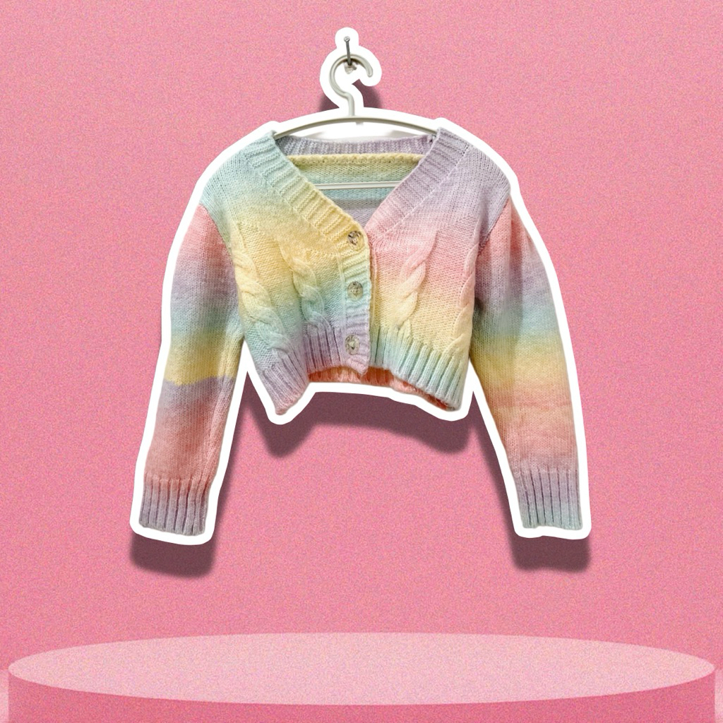 (PRELOVED) ATASAN SWEATER/CARDIGAN/CROP TOP/VEST/KNIT