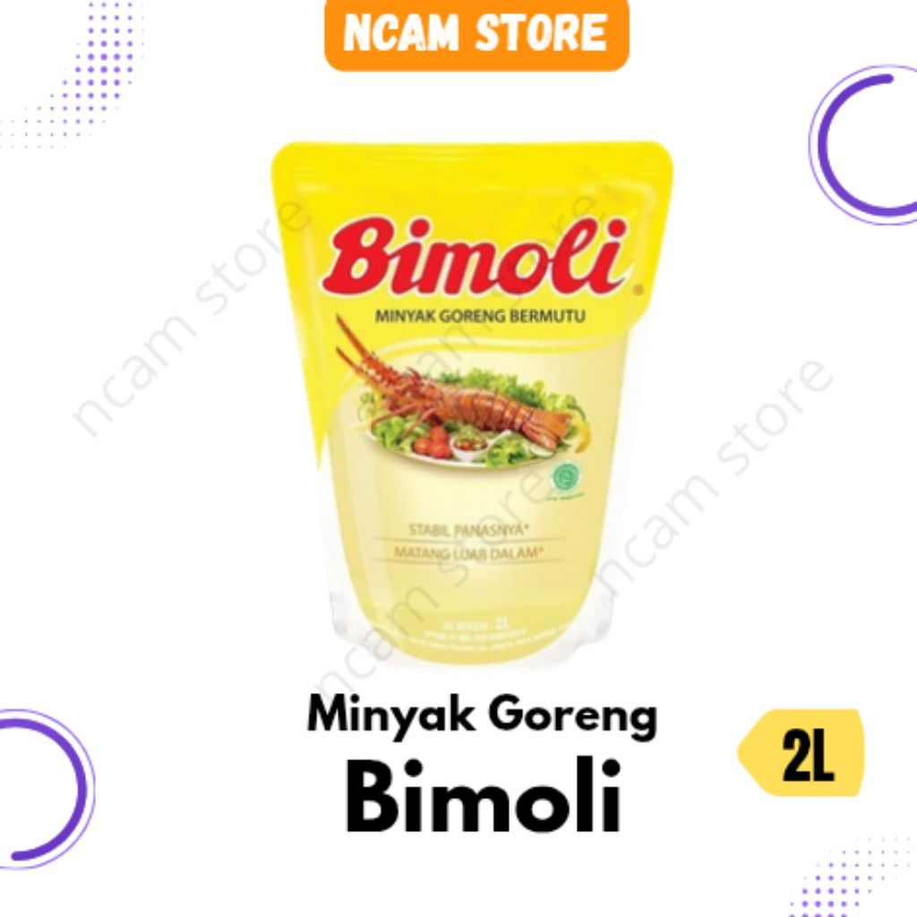 [HARGA GROSIR] ]Minyak Goreng Bimoli 2 Liter Pouch - Minyak Sawit Golden Grade Refill 2L [ORIGINAL]