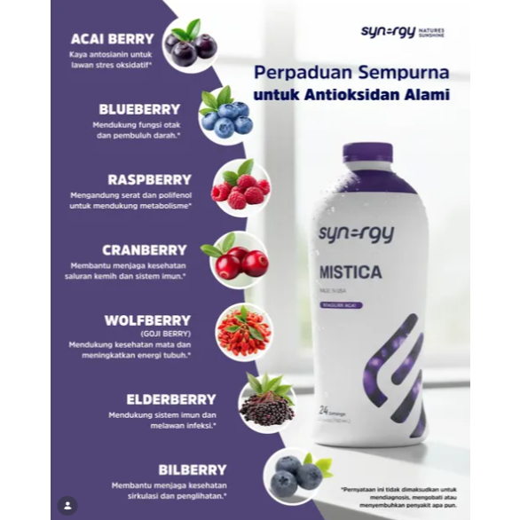Minuman Sehat Herbal untuk Jantung dan Kolesterol MISTICA Synergy