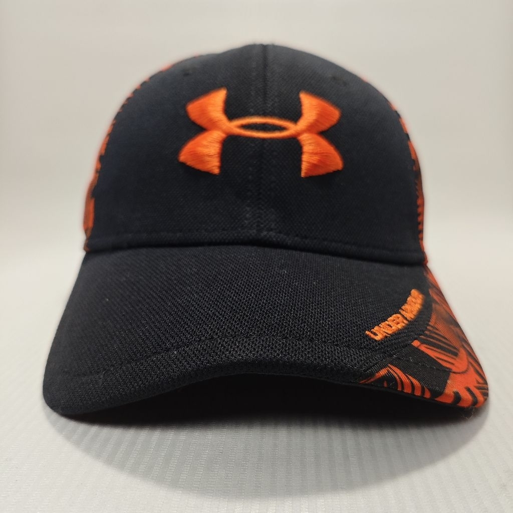 Topi Under Armour Original Black Orange Cap Sport 57-58