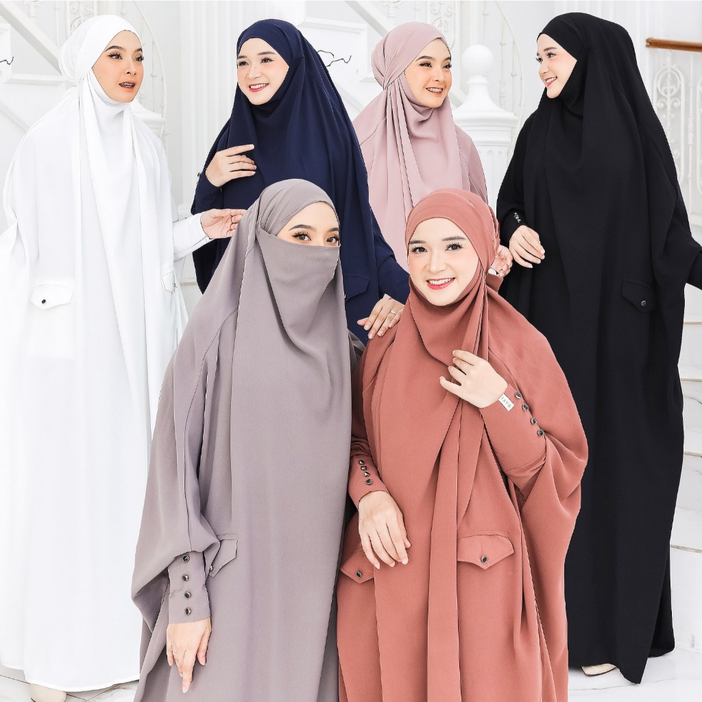Hijabsisters - Abaya Ajwa Gamis Overhead Muslimah Syar'i Zafeera Anti UV