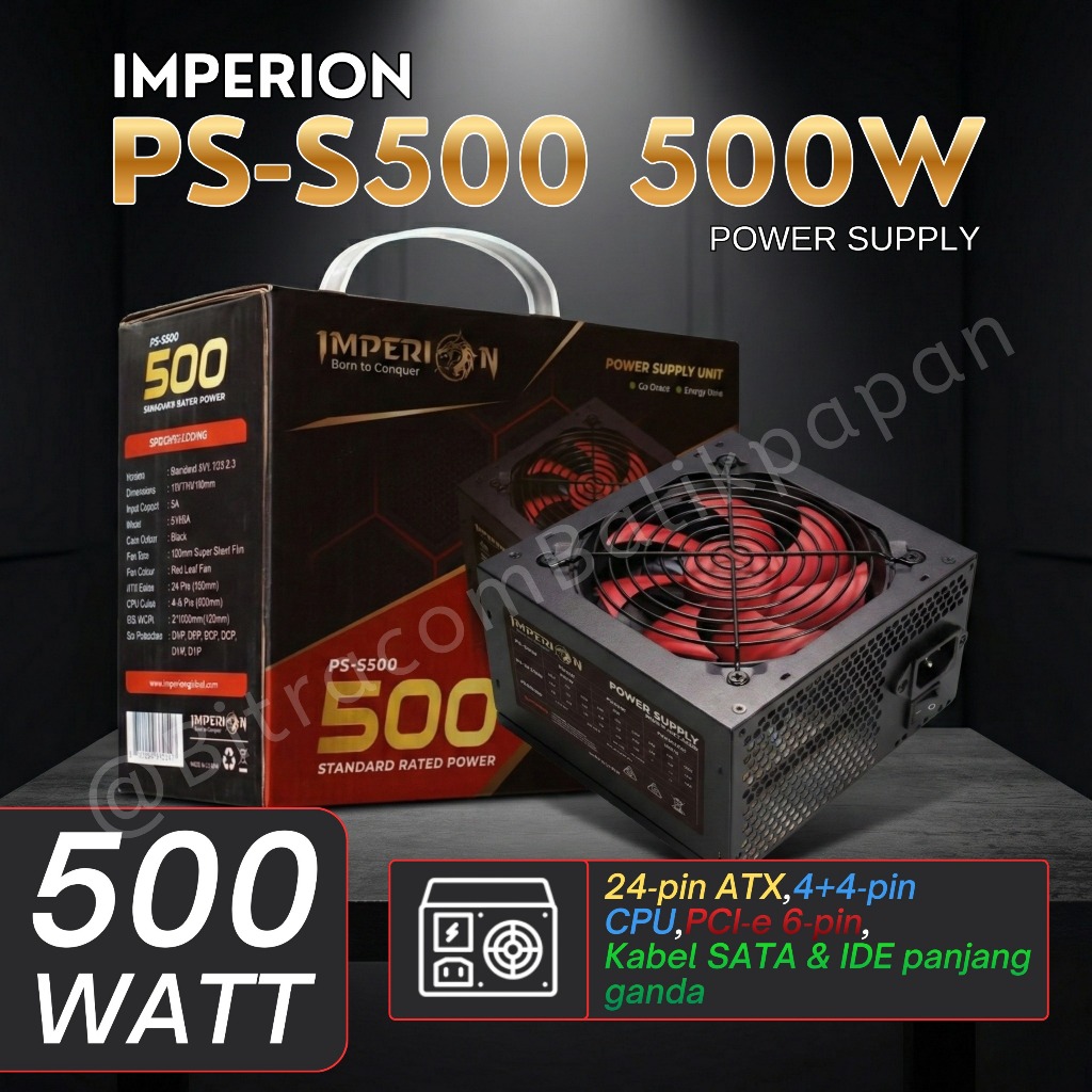 Power supply CPU Imperion - PS-S500 500W - Power Supply