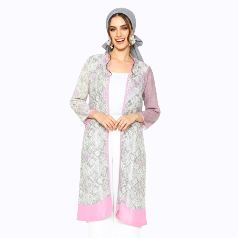 Blazer Batik Wanita - Atasan Batik - Bhatara Batik Keisya - Outer Batik Modern Lengan Panjang