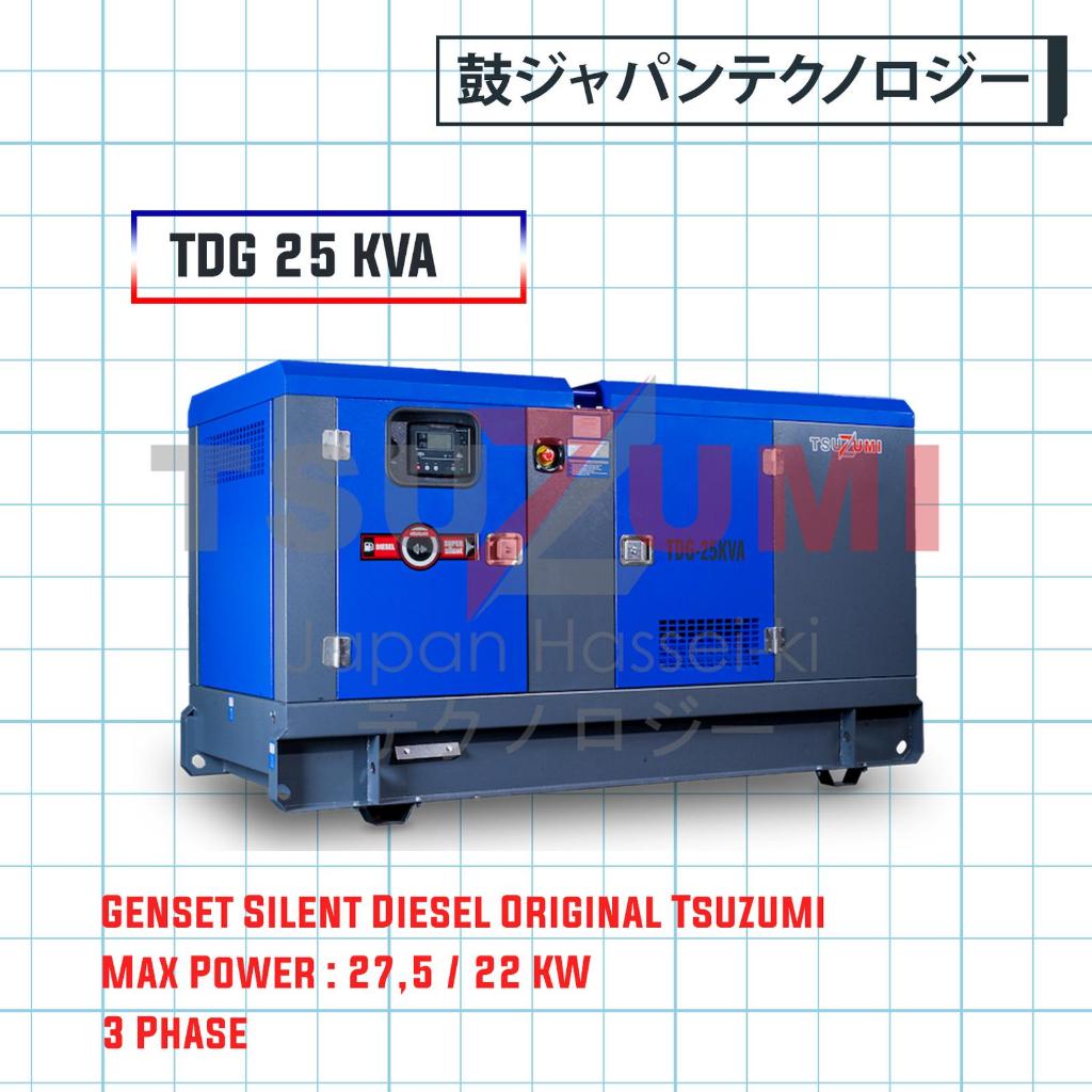 Genset Silent Solar TDG 25 KVA