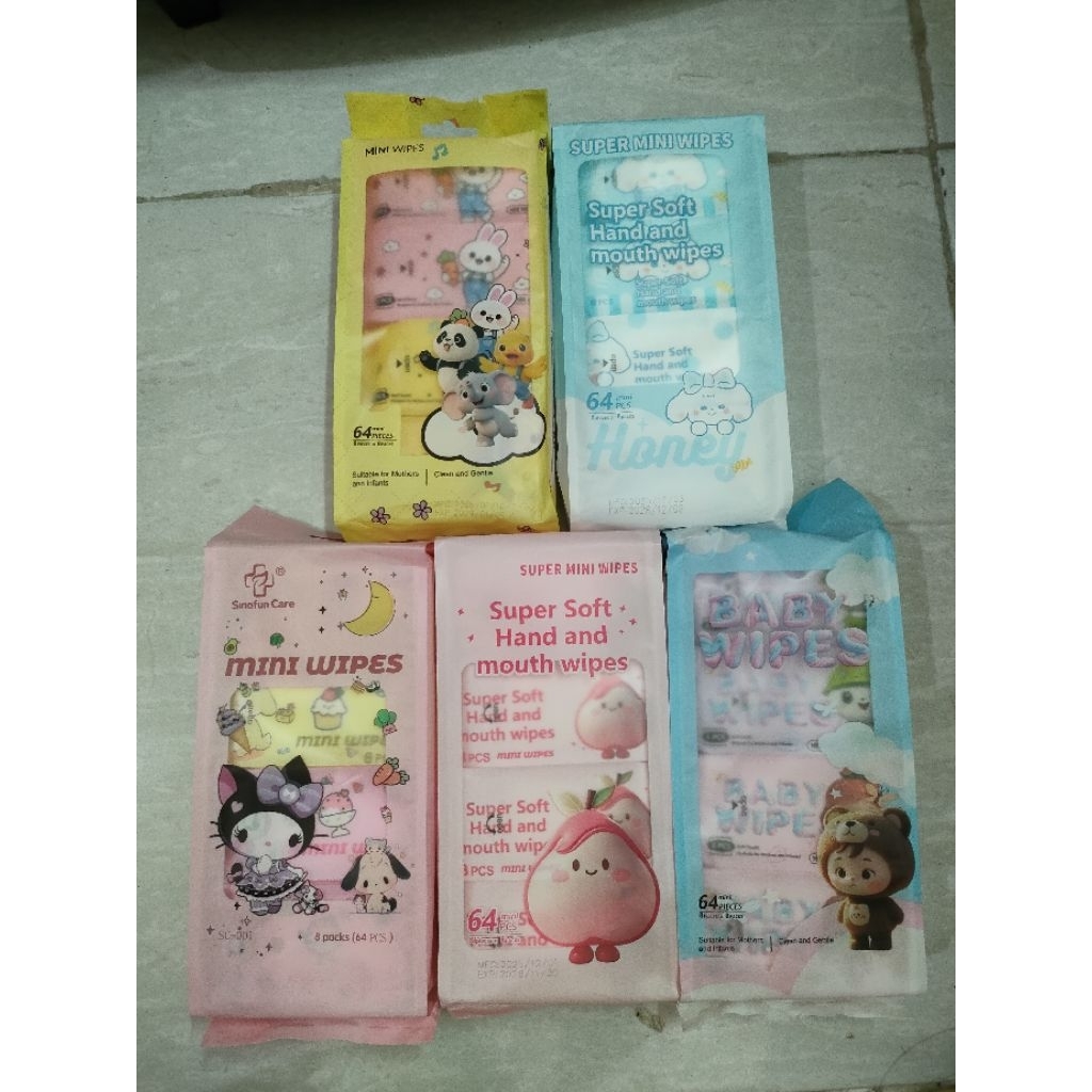 Tisu basah mini isi 8lembar tisu