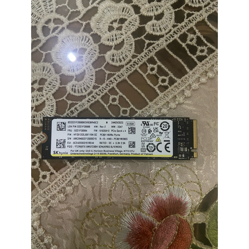SSD 512GB PCIE Gen 4 Micron DRAM bisa untuk PS5