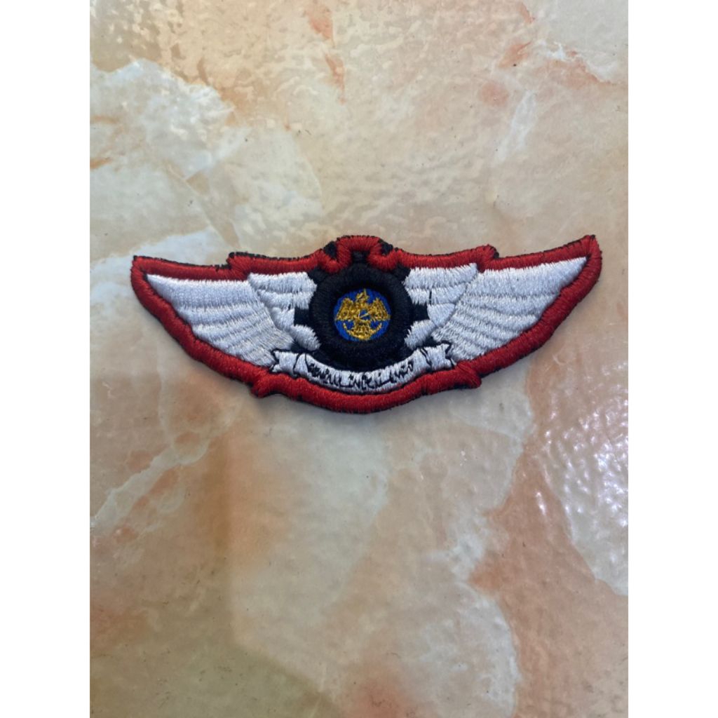 Pin wing PENGUJI DISHUB Tingkat 4 Bordir 3D