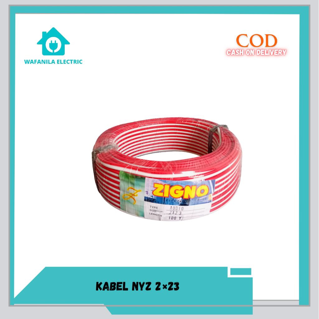 Kabel NYZ 2X23 / Kabel Listrik serabut 2x23 harga 1roll