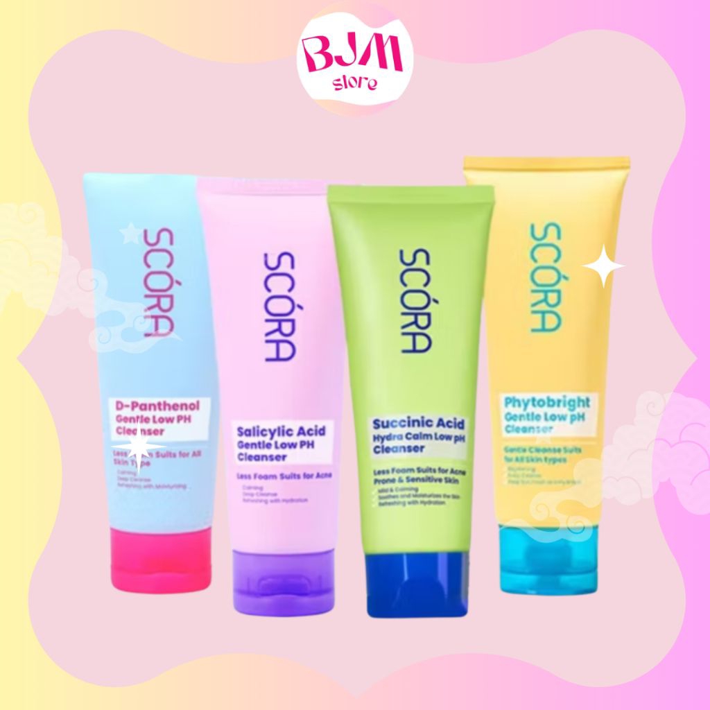 SCORA FACIAL WASH || SCORA Phytobright Gentle Low PH Cleanser || SCORA Succinic Acid Gentle Low PH C