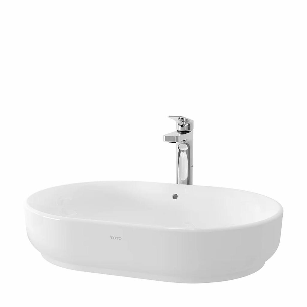 Wastafel Toto LW 896 J / LW896J Full Set Kran Dingin TX123LESN