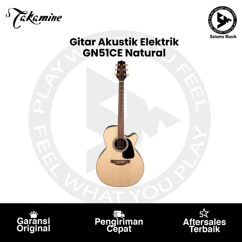 Gitar Akustik Elektrik Takamine GN51CE NAT Original