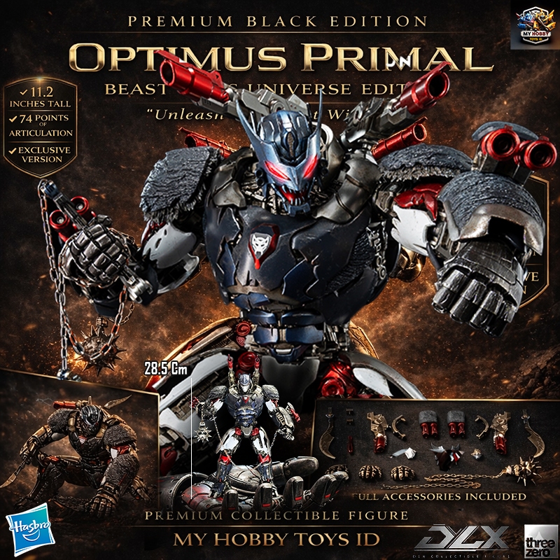 100% ORI Threezero Transformers ROTB DLX Optimus Primal Beast Edition Exclusive Version By Hasbro