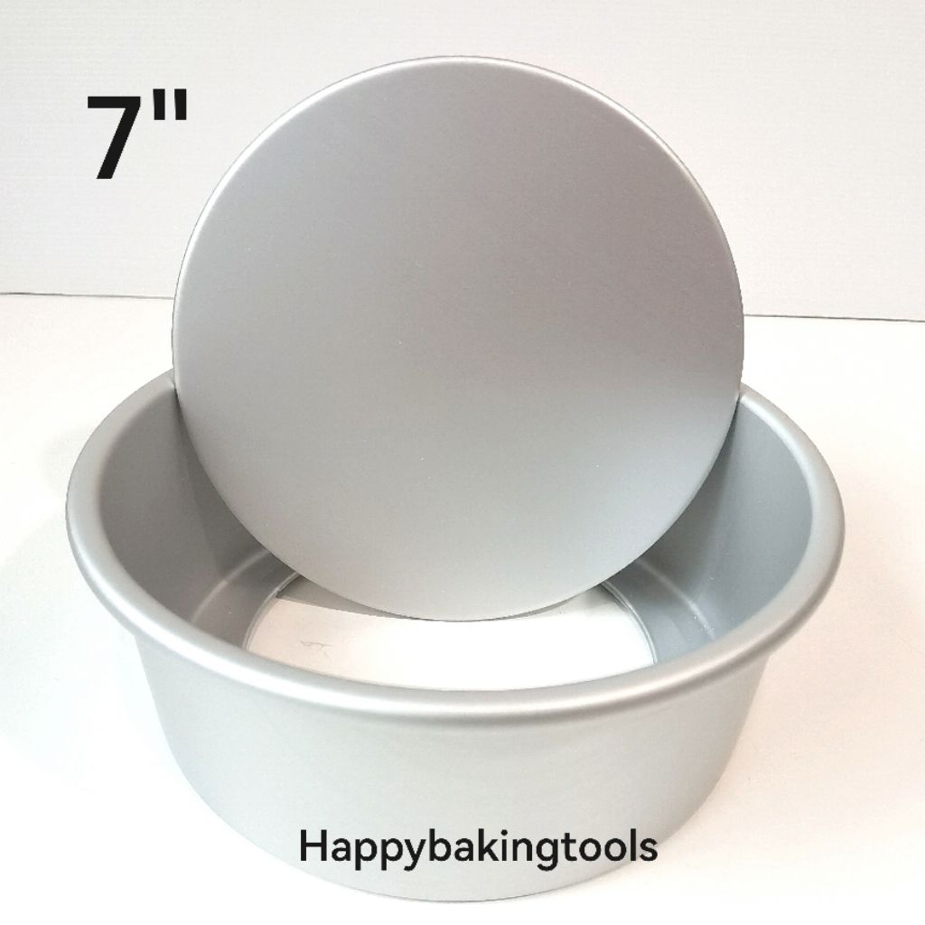 Loyang kue bulat 7" bongkar pasang, Baking cake removable bottom 7" kitchenware, Loyang alumunium bu