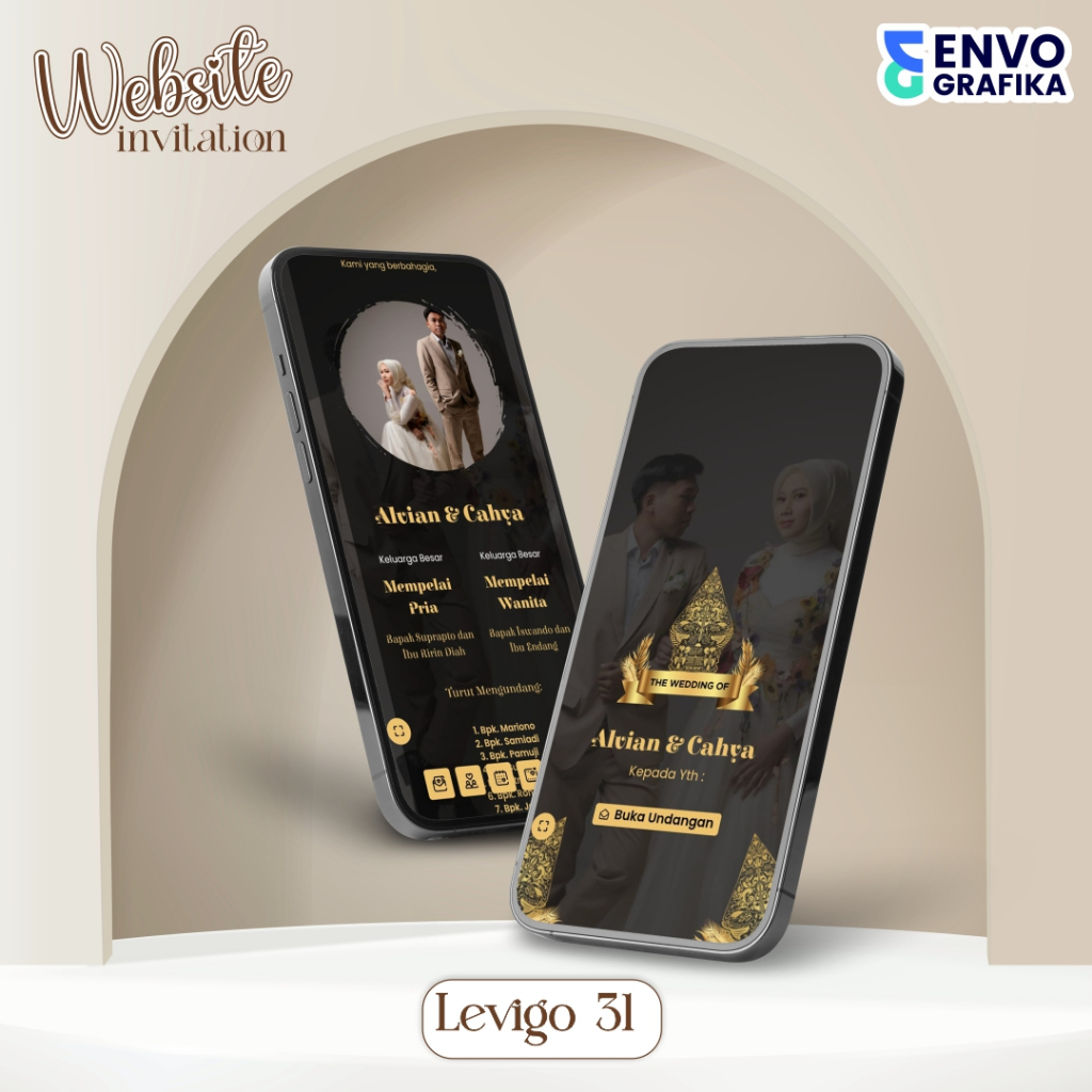 UNDANGAN DIGITAL WEBSITE PERNIKAHAN | UNDANGAN WEBSITE JAWA LEVIGO 31