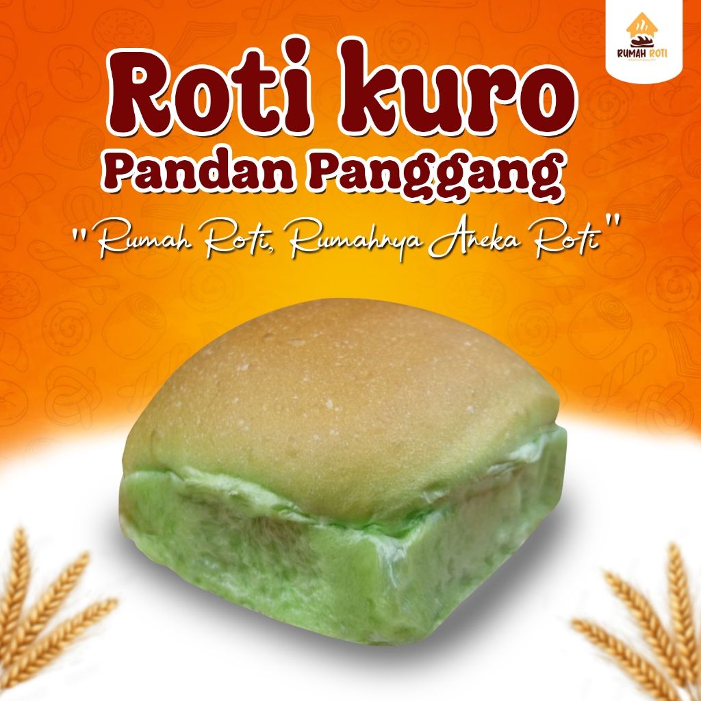 Rokupang Pandan - Roti Kukus Panggang Pandan