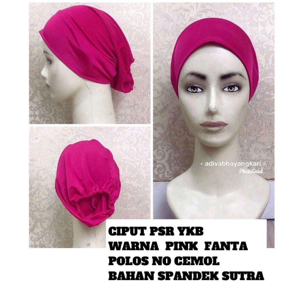 ADIVA-- CIPUT PSR YKB PINK FANTA SPANDEK SUTRA POLOS CEMOL BAHAN SPANDEK SUTRA VARIASI POLOS NO CEMO