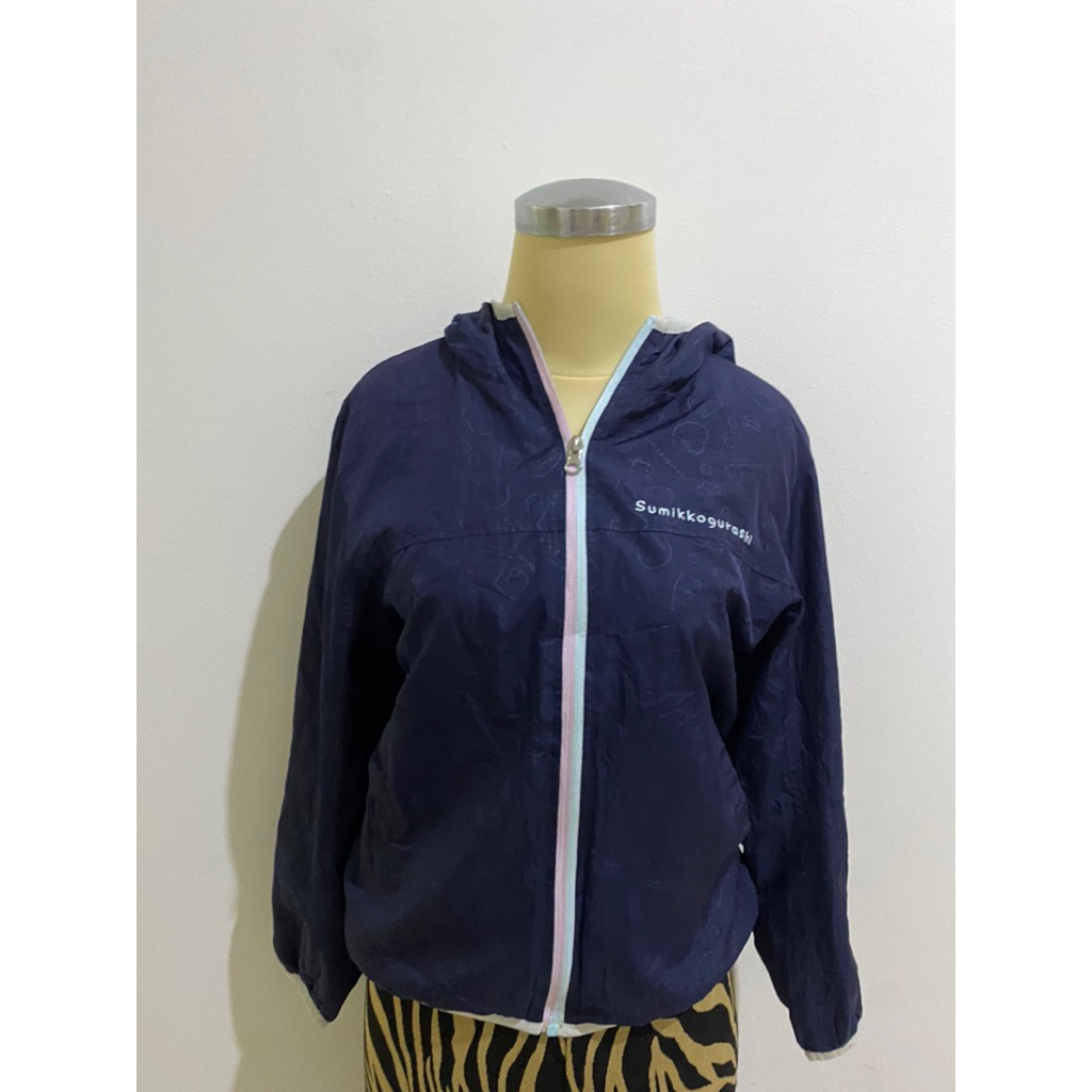 jaket olahraga navy made in japan sumikkogurashi