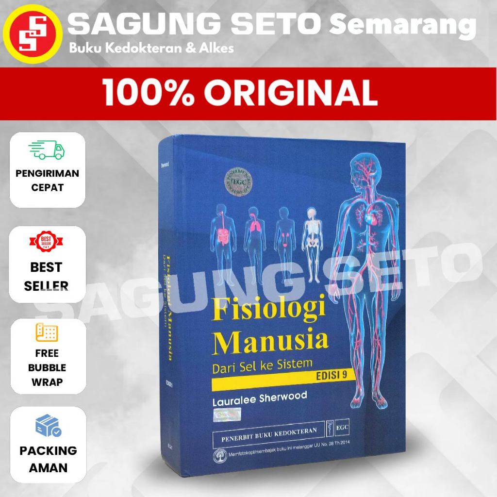 BUKU FISIOLOGI MANUSIA DARI SEL KE SISTEM EDISI 9 - SHERWOOD EGC /  SHERWOOD