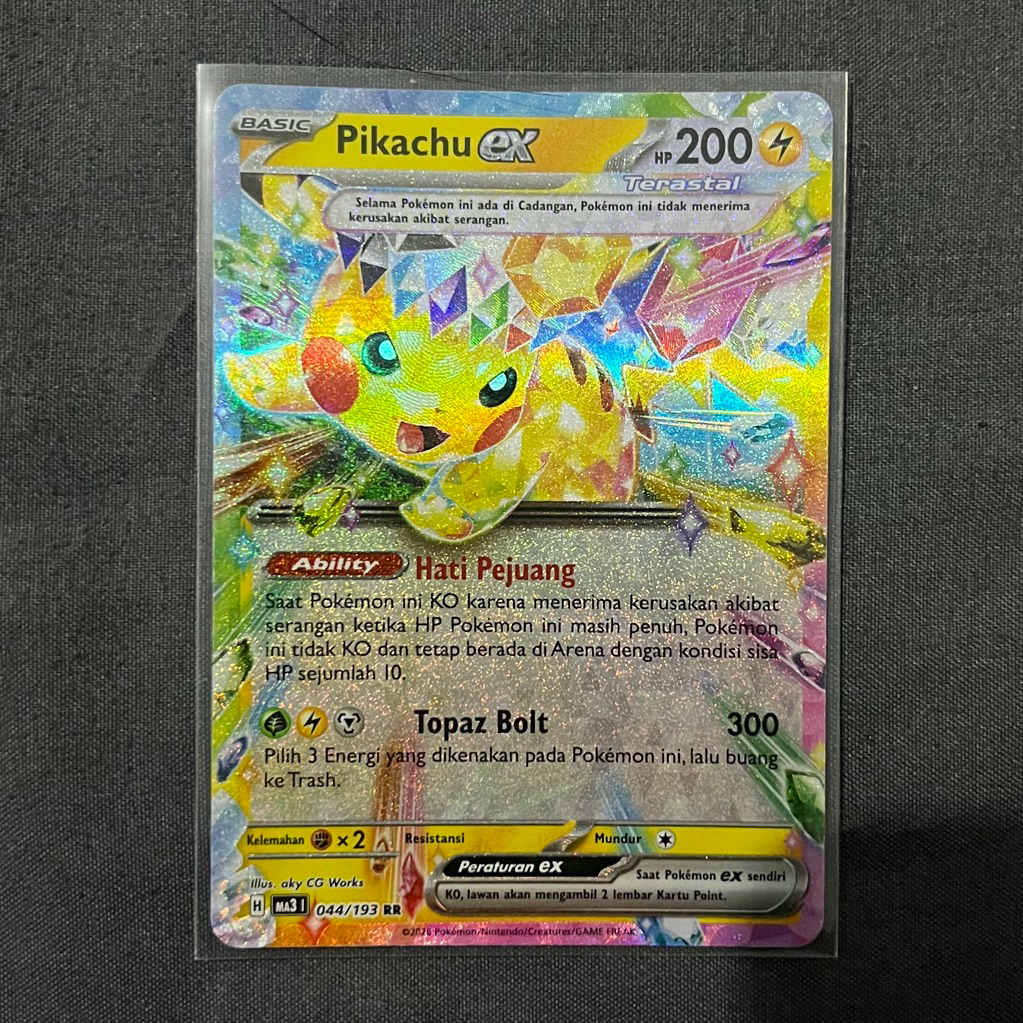 Pikachu EX RR - Mega Impian EX Pokemon TCG Indonesia