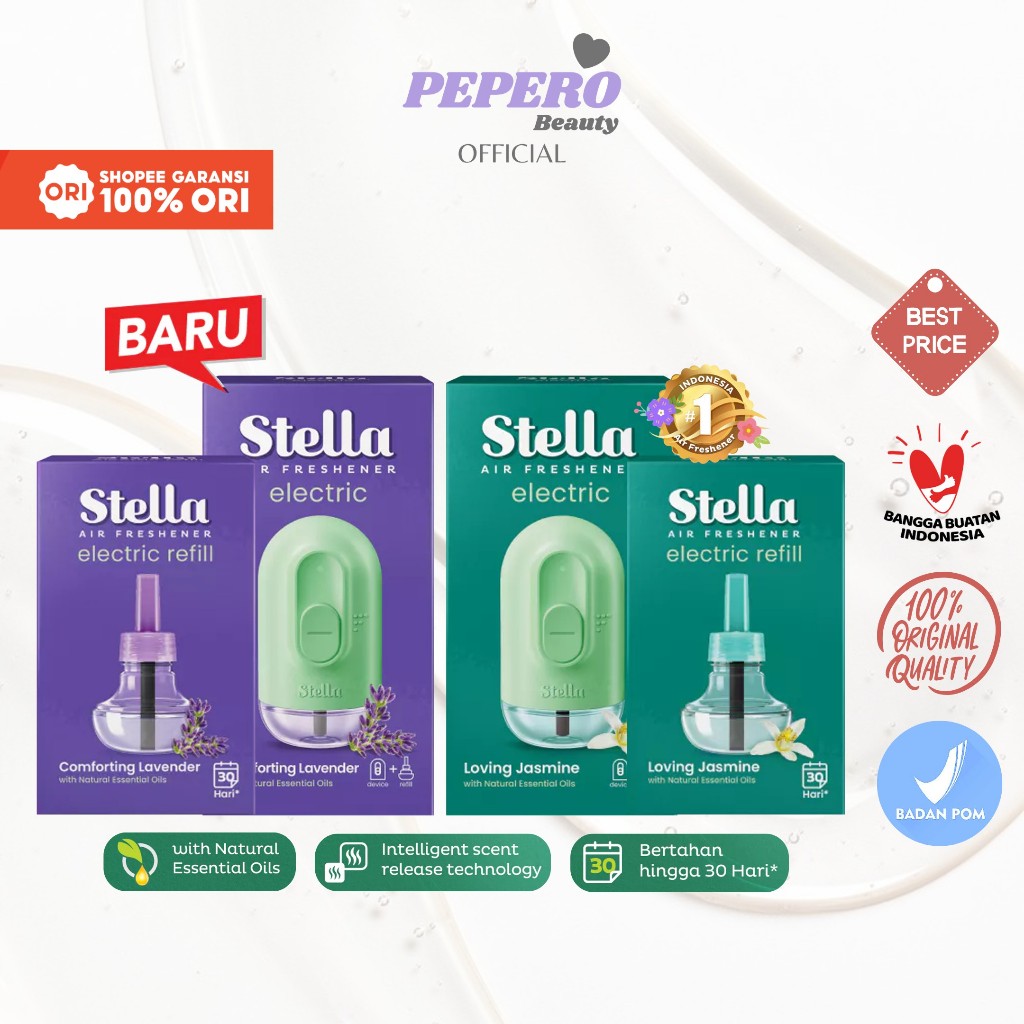 STELLA Air Freshener Electric Set + Refill - Pengharum Ruangan Elektrik