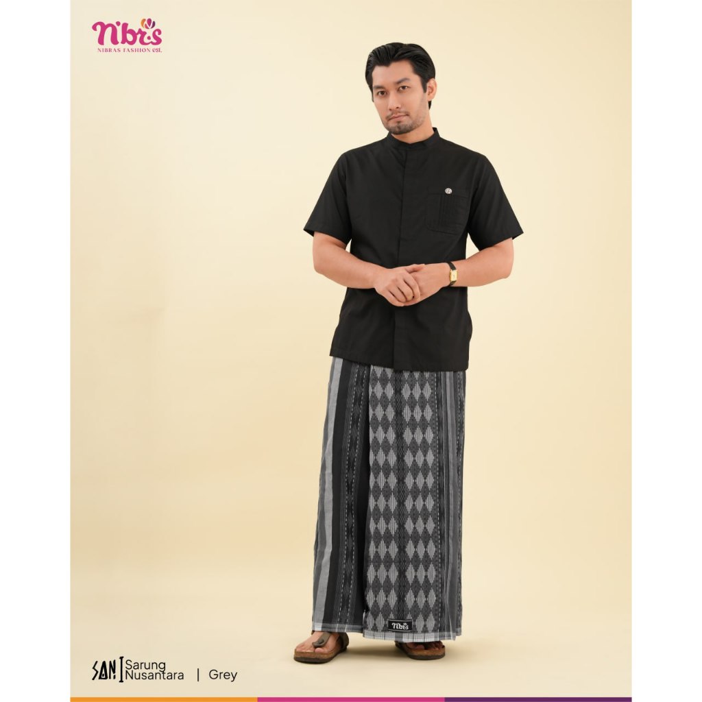 Nibras Alat Sholat Pria Sarung Dewasa Motif Bahan TC