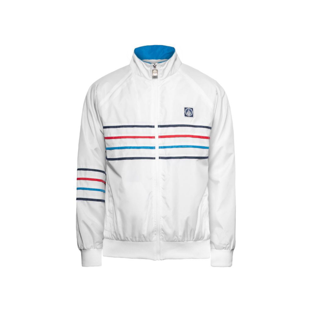 Prung Serte Tracktop 80s Sport Jaket Warna Putih