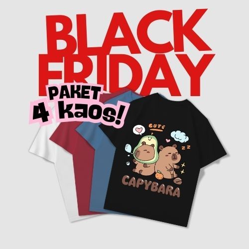 CAROTYLES Paket Kaos 28 Katun Combed 30s Wanita Pria Murah Katun Combed 30s